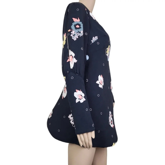 Free People Sunshadows Split-Sleeve Mini Dress - Picture 3 of 5